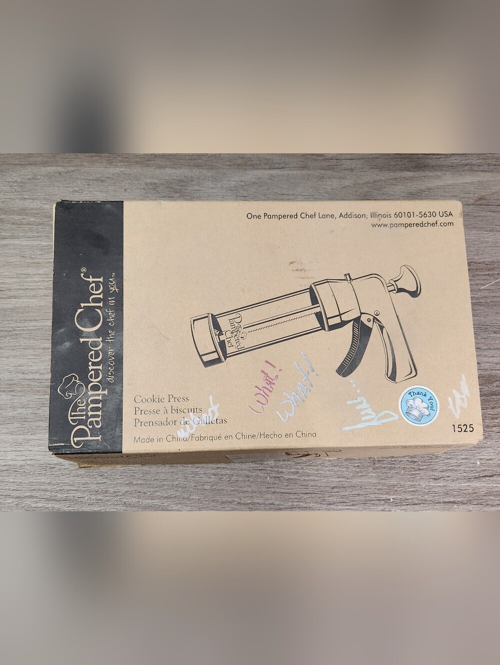 Pampered Chef Cookie Press #1525